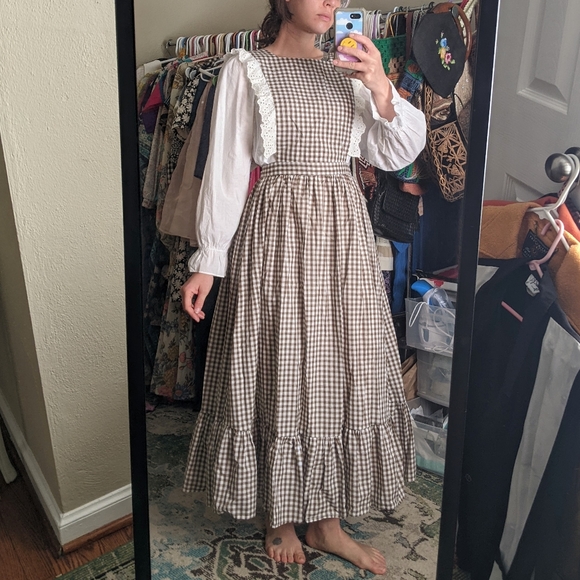 Vintage Dresses & Skirts - Handmade Gingham Apron